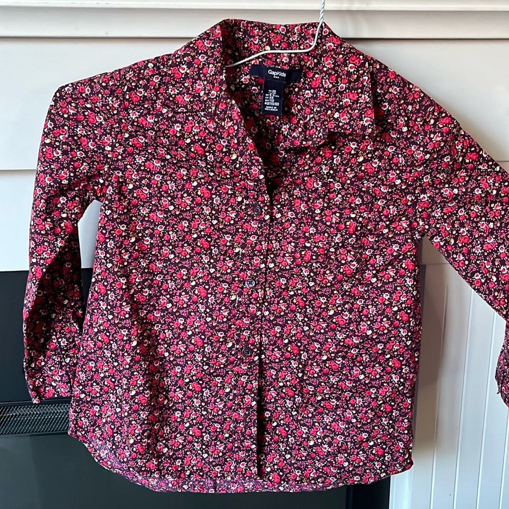 Gap Kids maroon blouse XS size 4